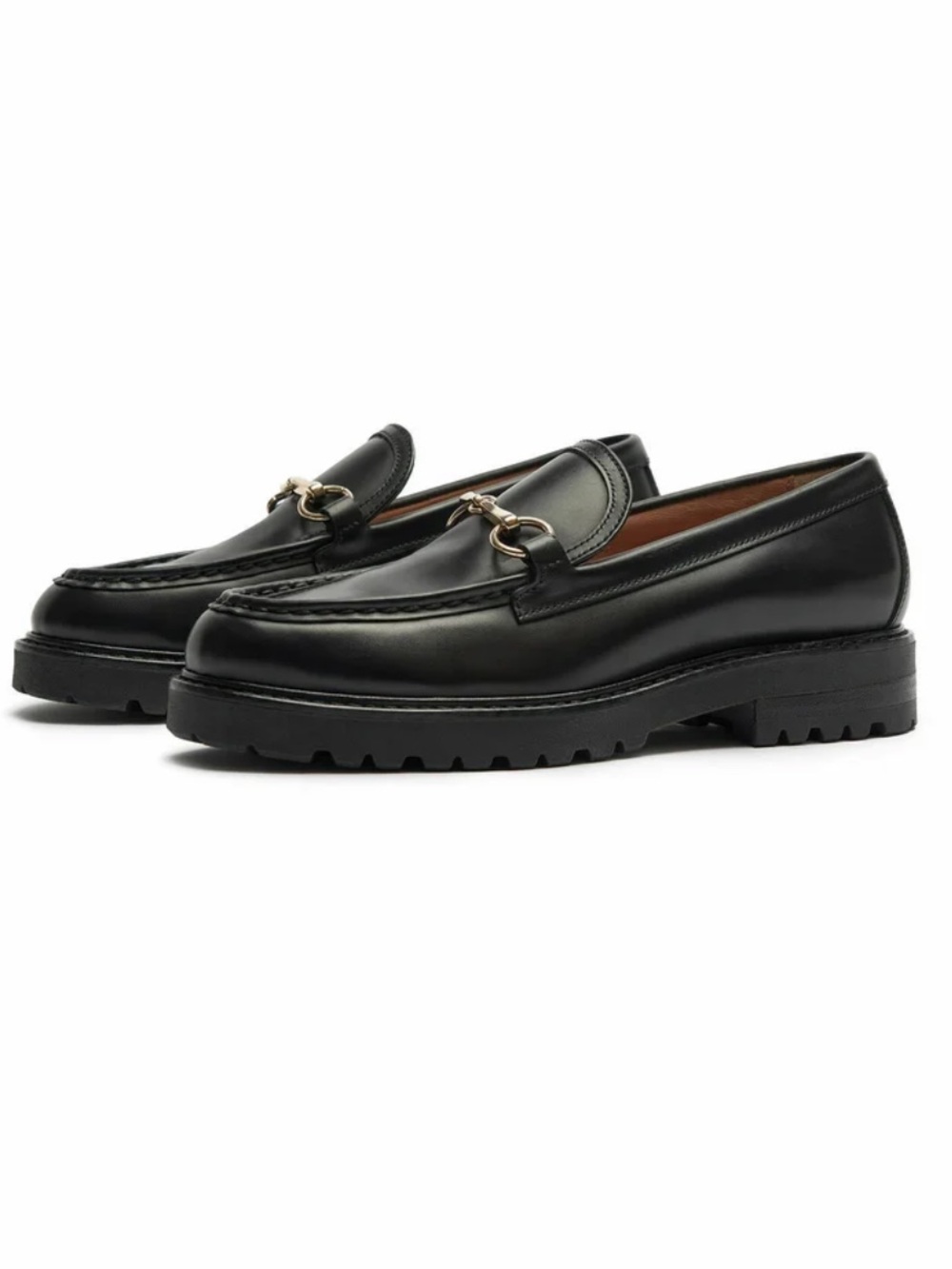 Women’s Black Leather Loafers